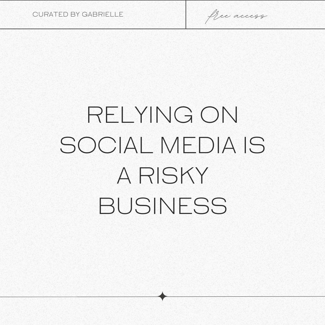 Why Relying on Social Media isn’t a Stable Strategy | Growing Your Business