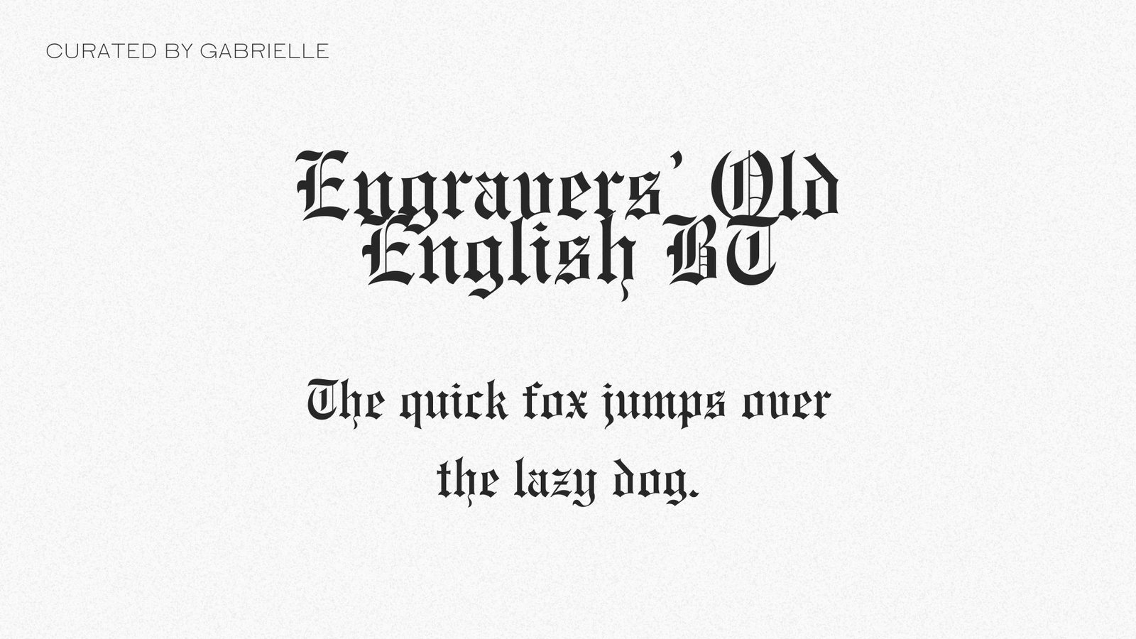 11 - Engravers' Old English BT Engravers' Old English BT witchy Canva font example