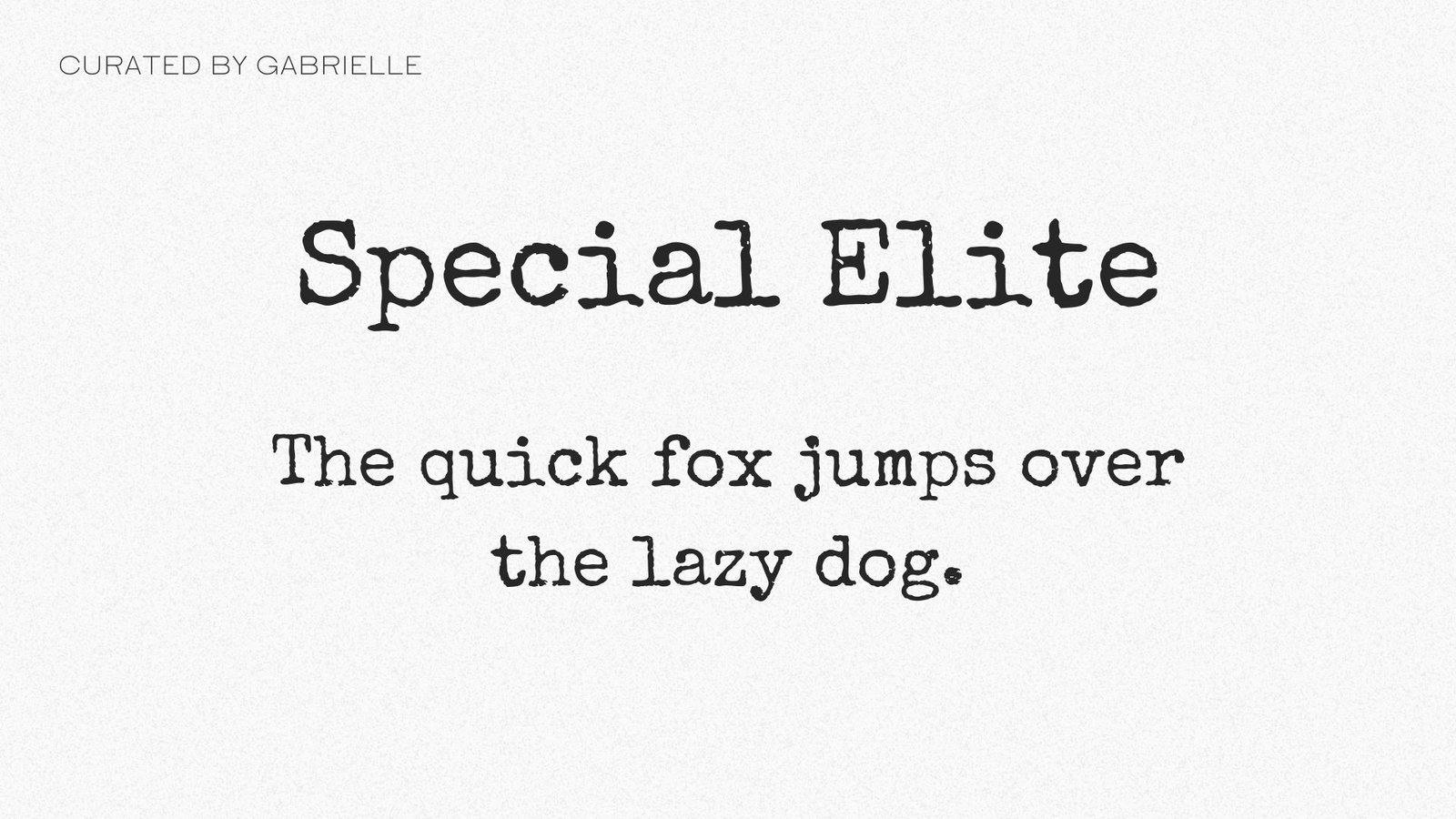 13 - Special Elite Special Elite witchy Canva free font text example