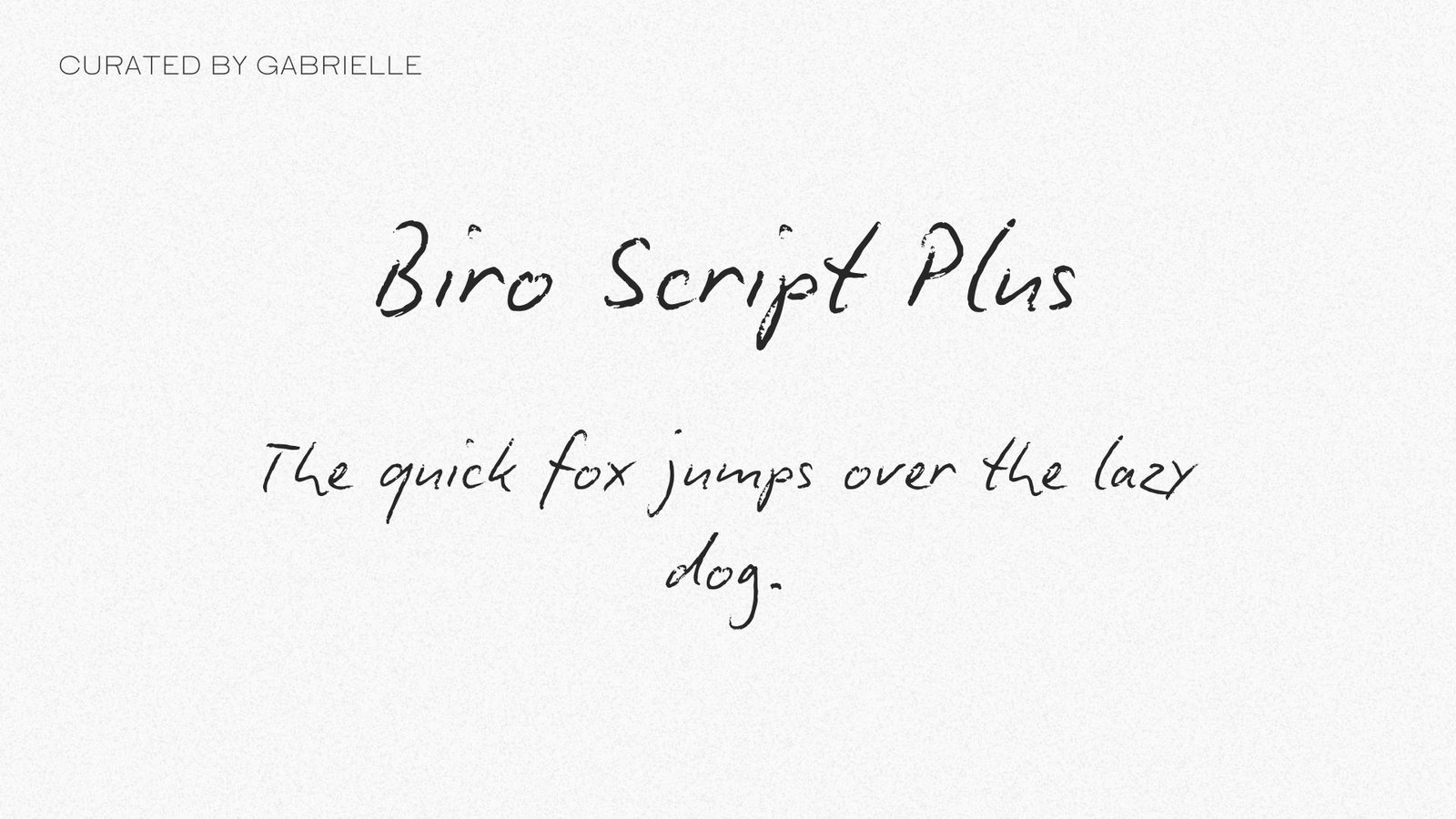 19 - Biro Script Plus Biro Script Plus Canva Free font text example
