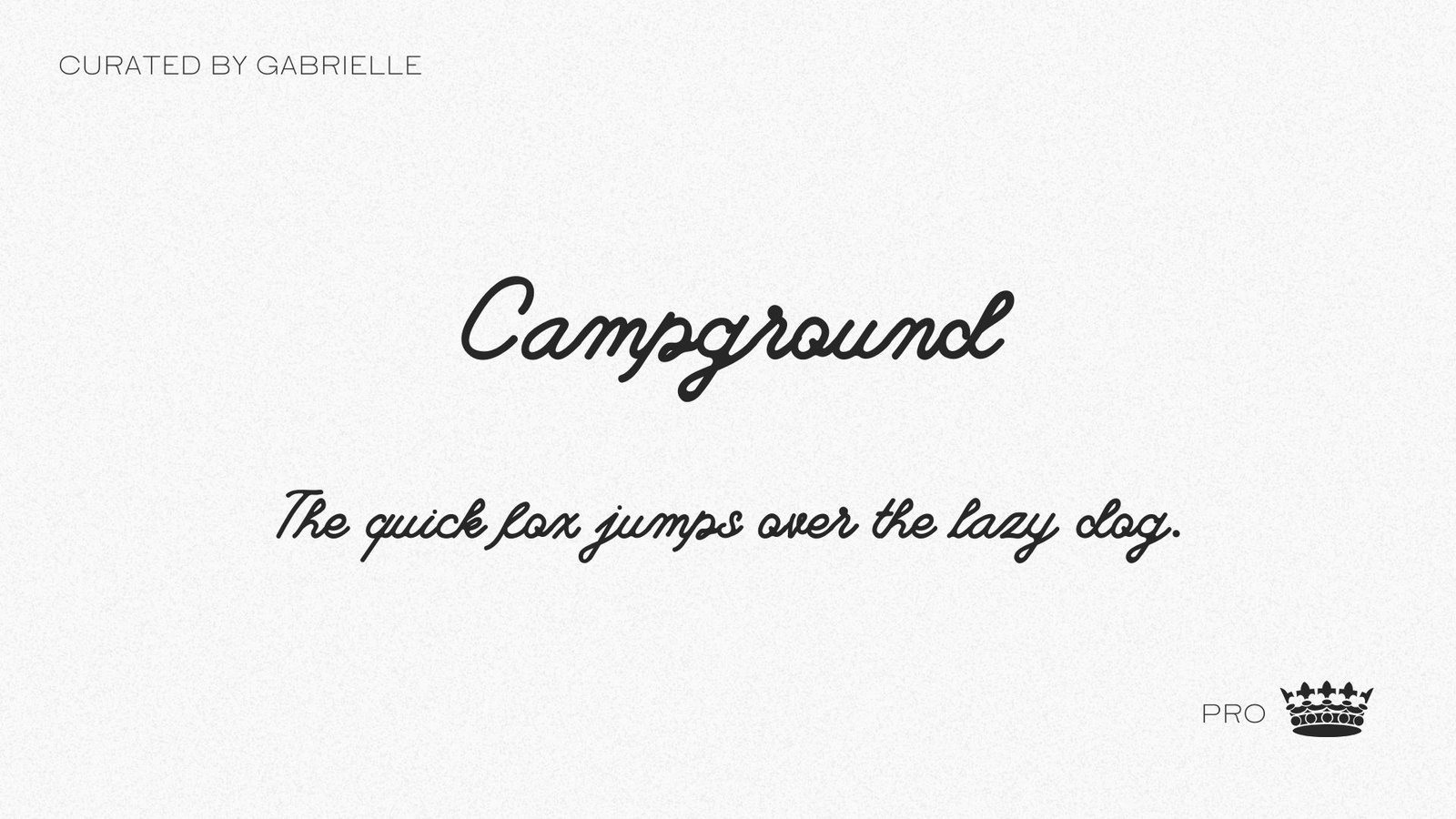 25 - Campground Campground witchy Canva font text example