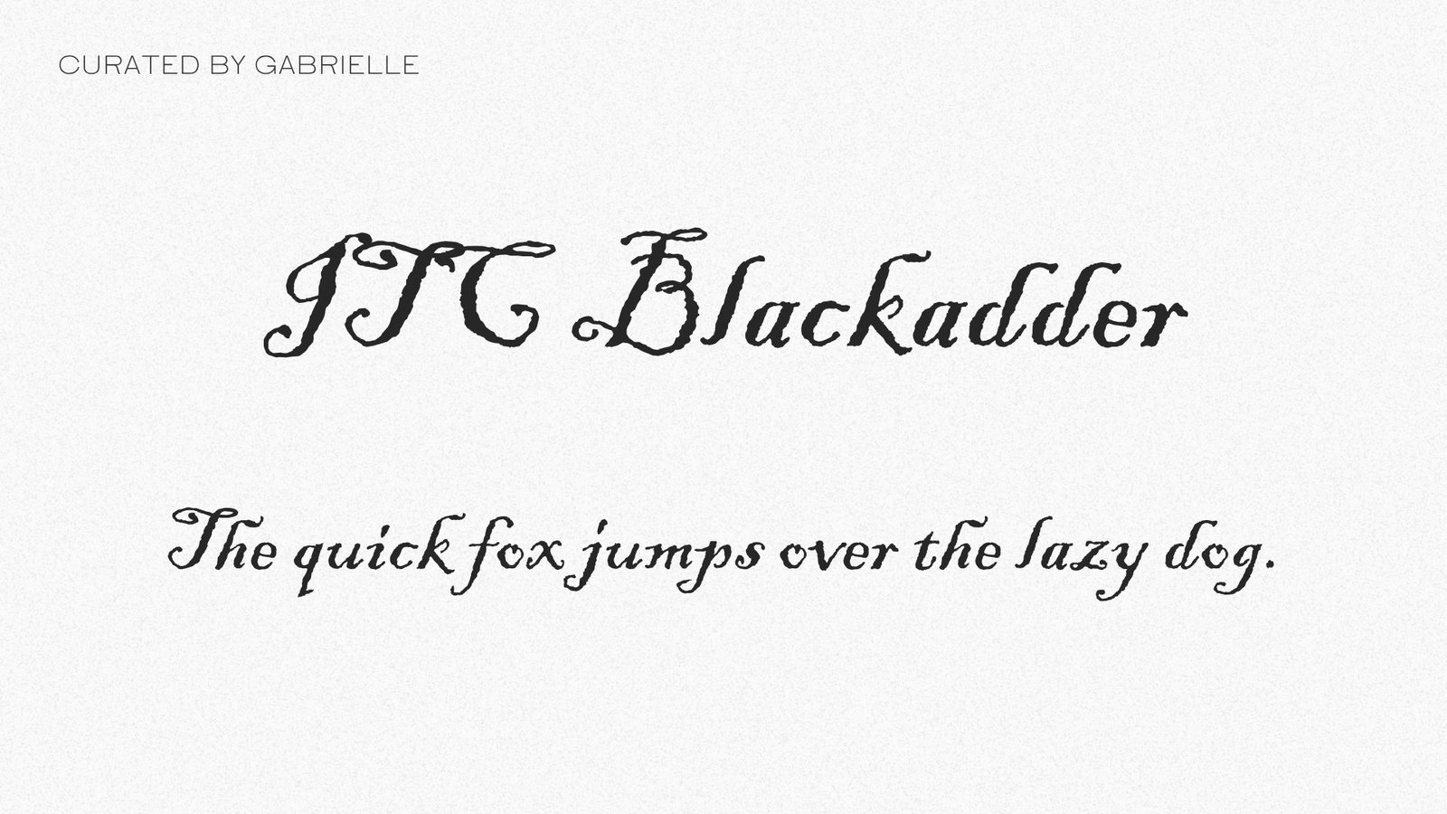 3 - ITC Blackadder