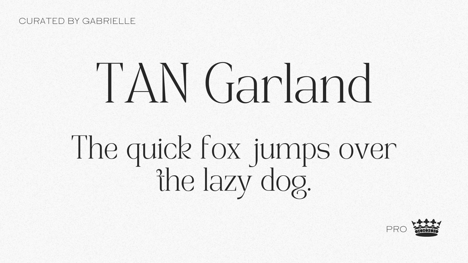 34 - TAN Garland TAN Garland witchy Canva pro font text sample