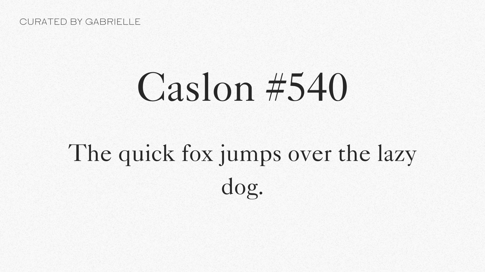 36 - Caslon #540 Caslon #540 witchy Canva serif font text example