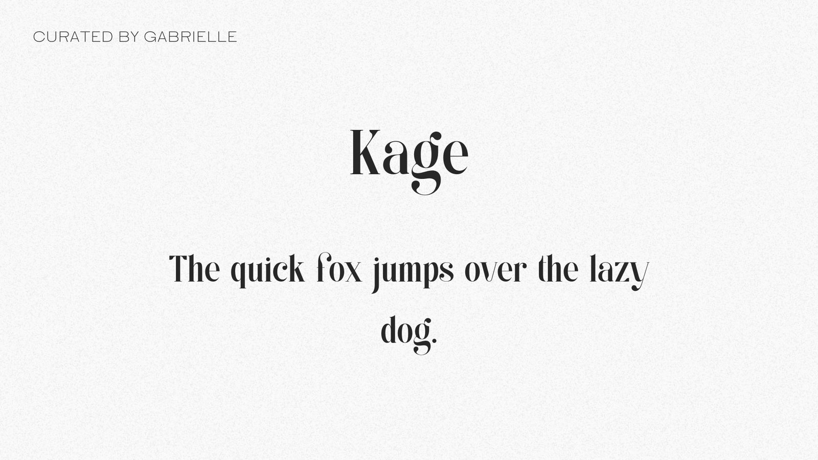 37 - Kage Kage witchy Canva free font text example