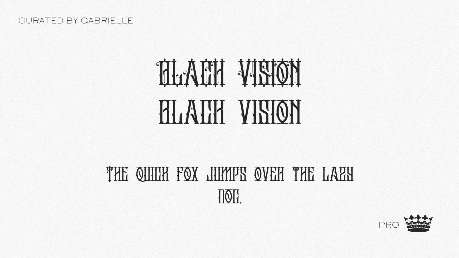 4 - Black Vision Black Vision Canva Pro font