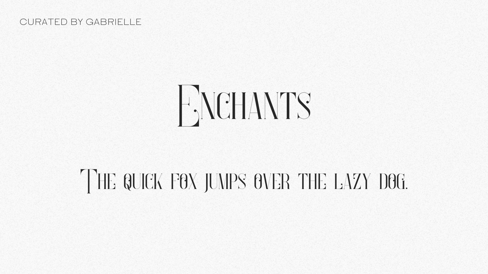 40 - Enchants New Standard witchy Canva free font text sample