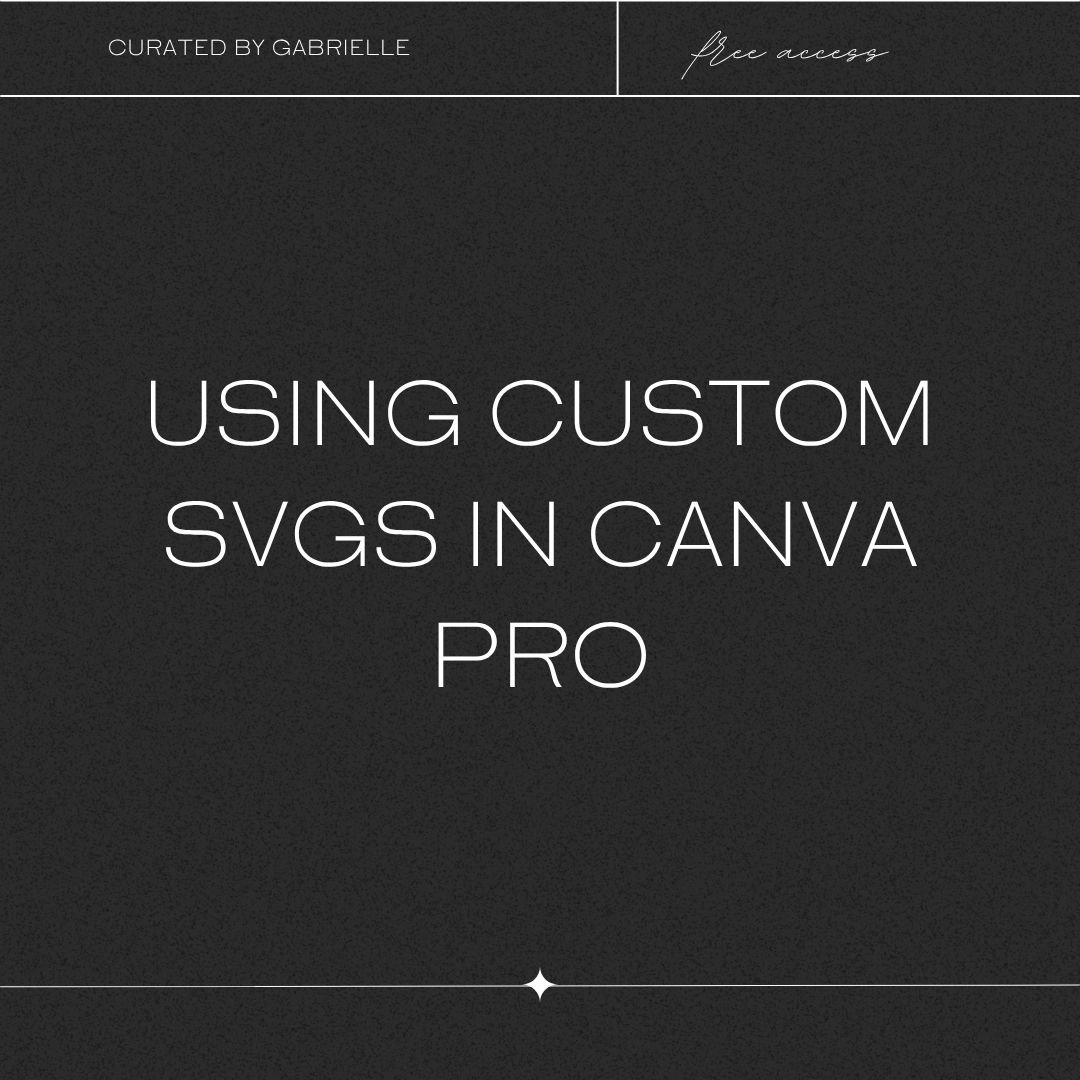 Exporting & Uploading Custom SVGs to Canva Pro | DIY Brand Design