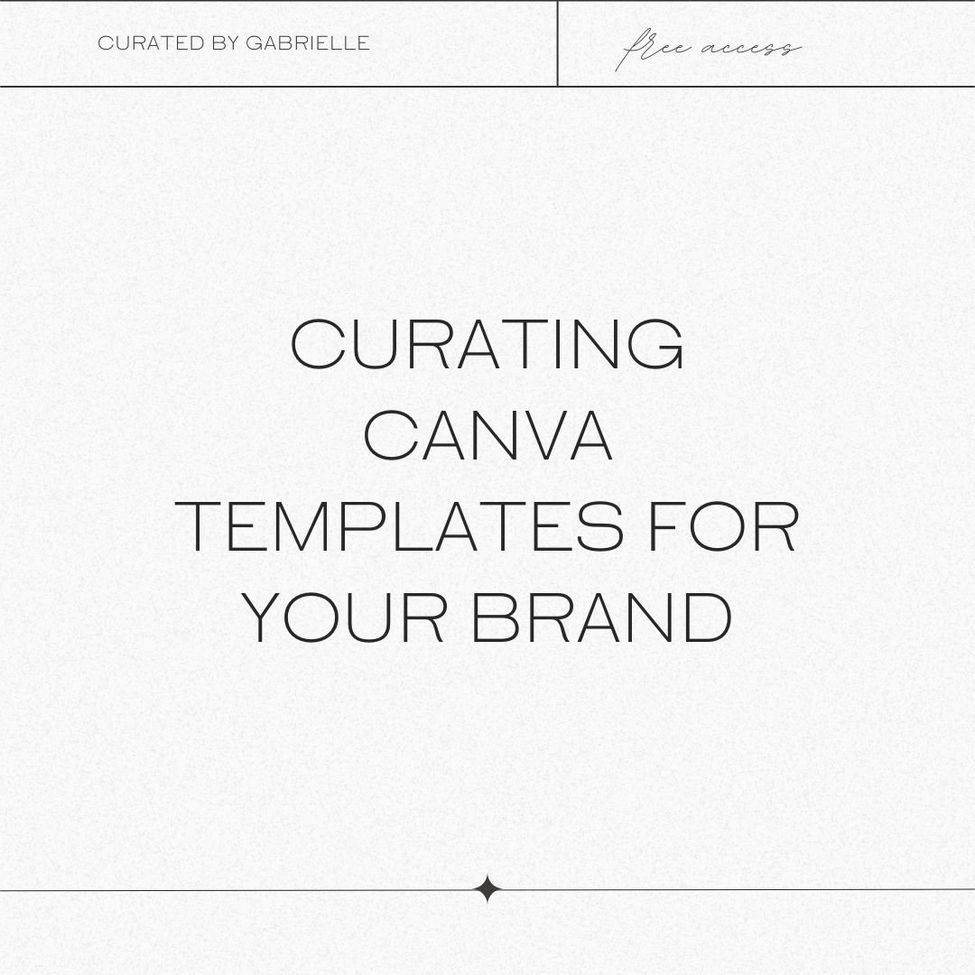 Curating Templates for Your Business in Canva | 2025 Canva Tips