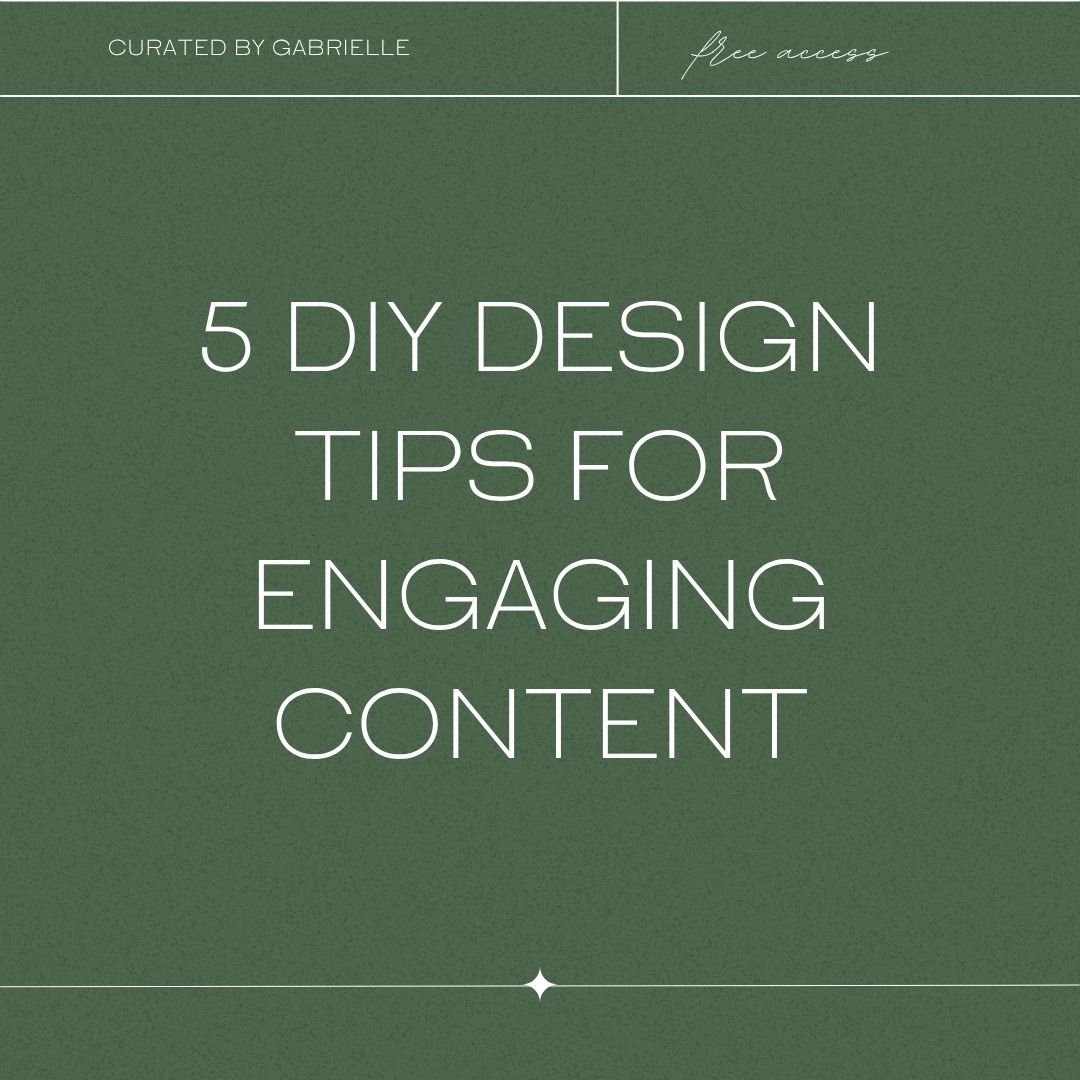 Five Tips for ENGAGING DIY Design | DIY Design Tips
