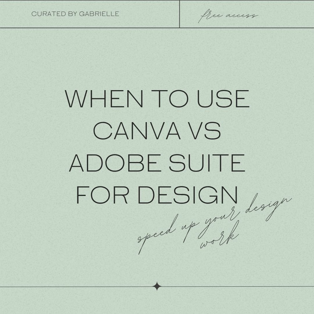 Canva vs Adobe Suite for Design Business Tasks | Design Tools