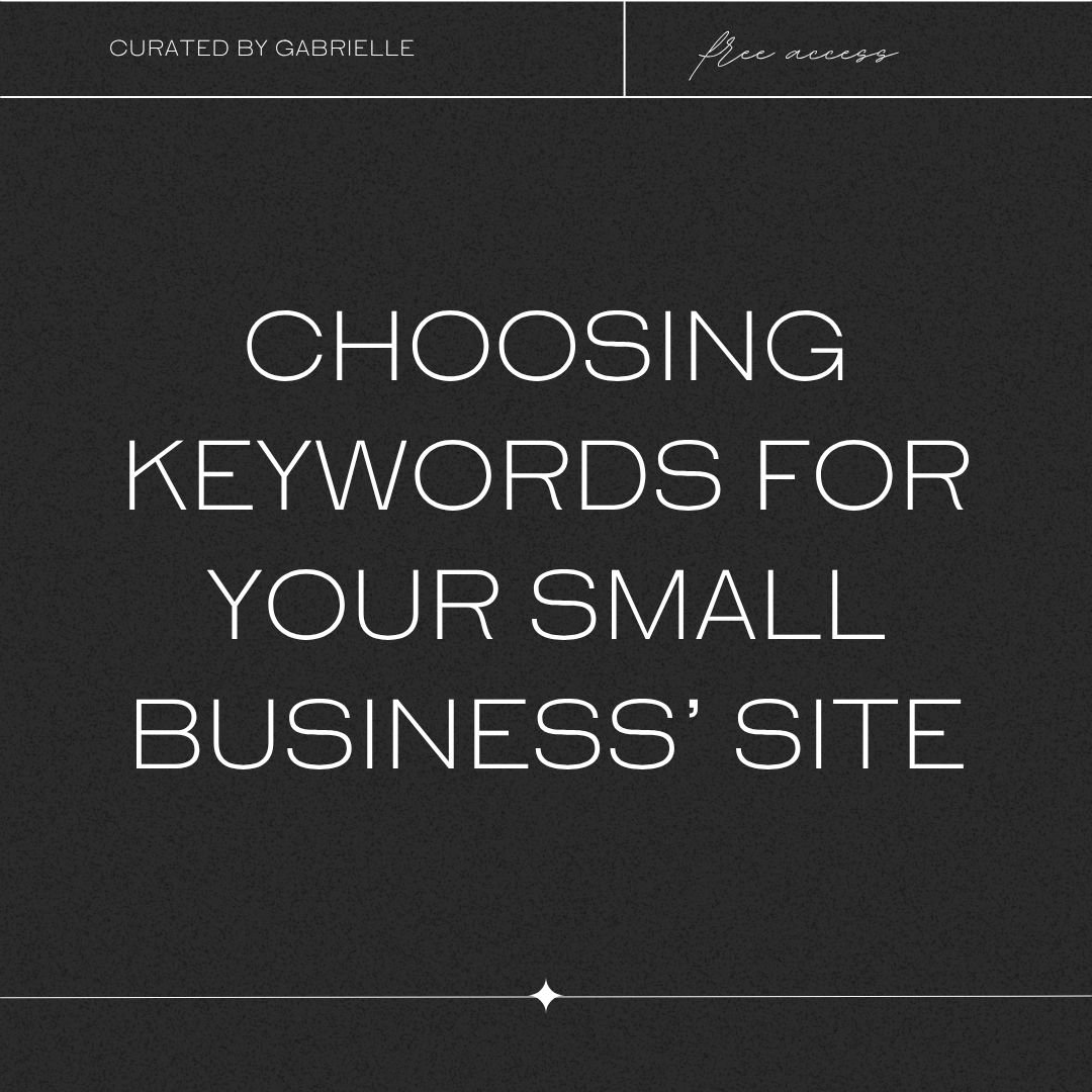 Choosing Keywords For Your Small Business’ Website | DIY SEO Management