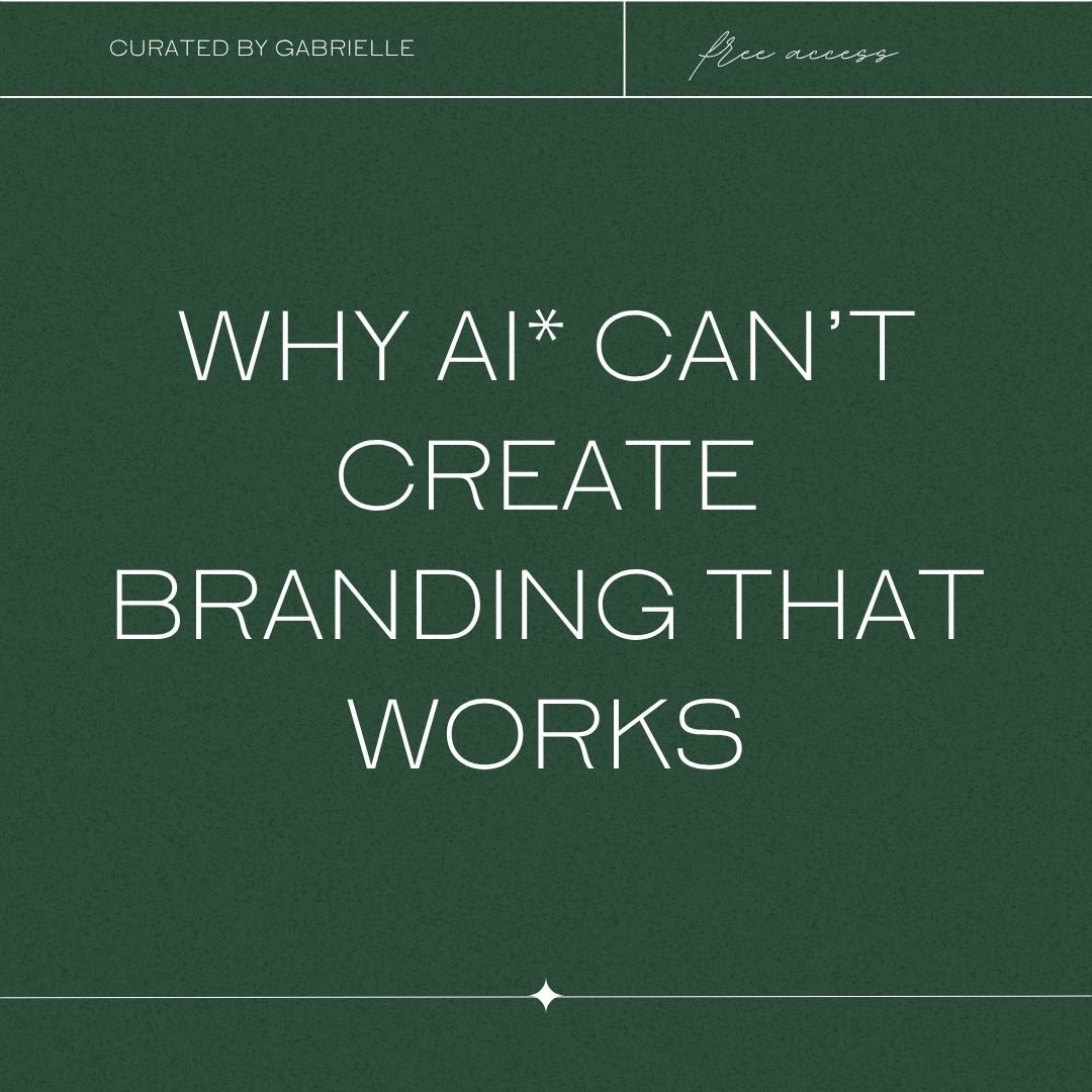 Why AI Can’t Create Branding That Works | DIY Brand Design