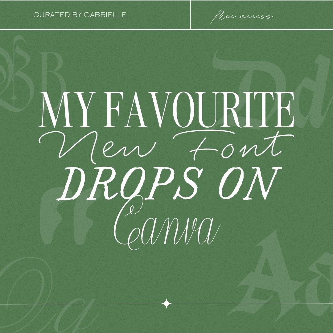 Favourite New Canva Fonts (2026 Edition) | Design in Canva